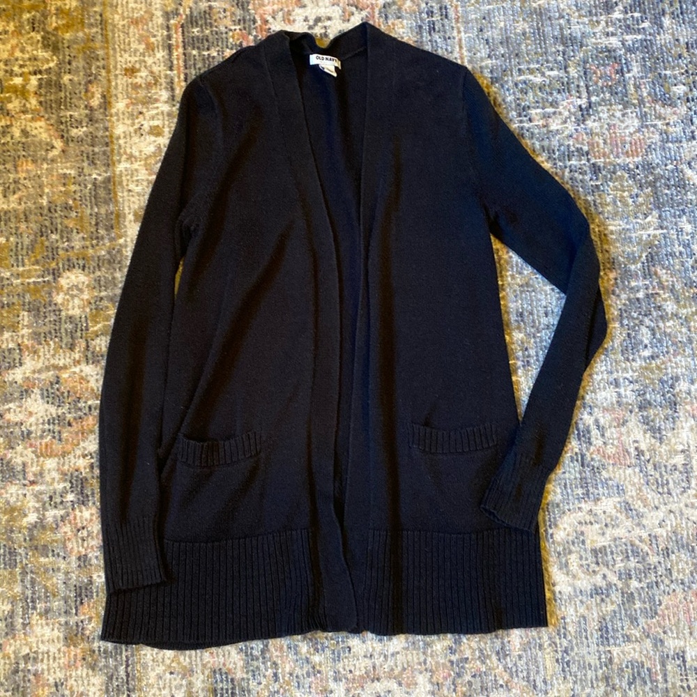Black Cardigan Sweater
